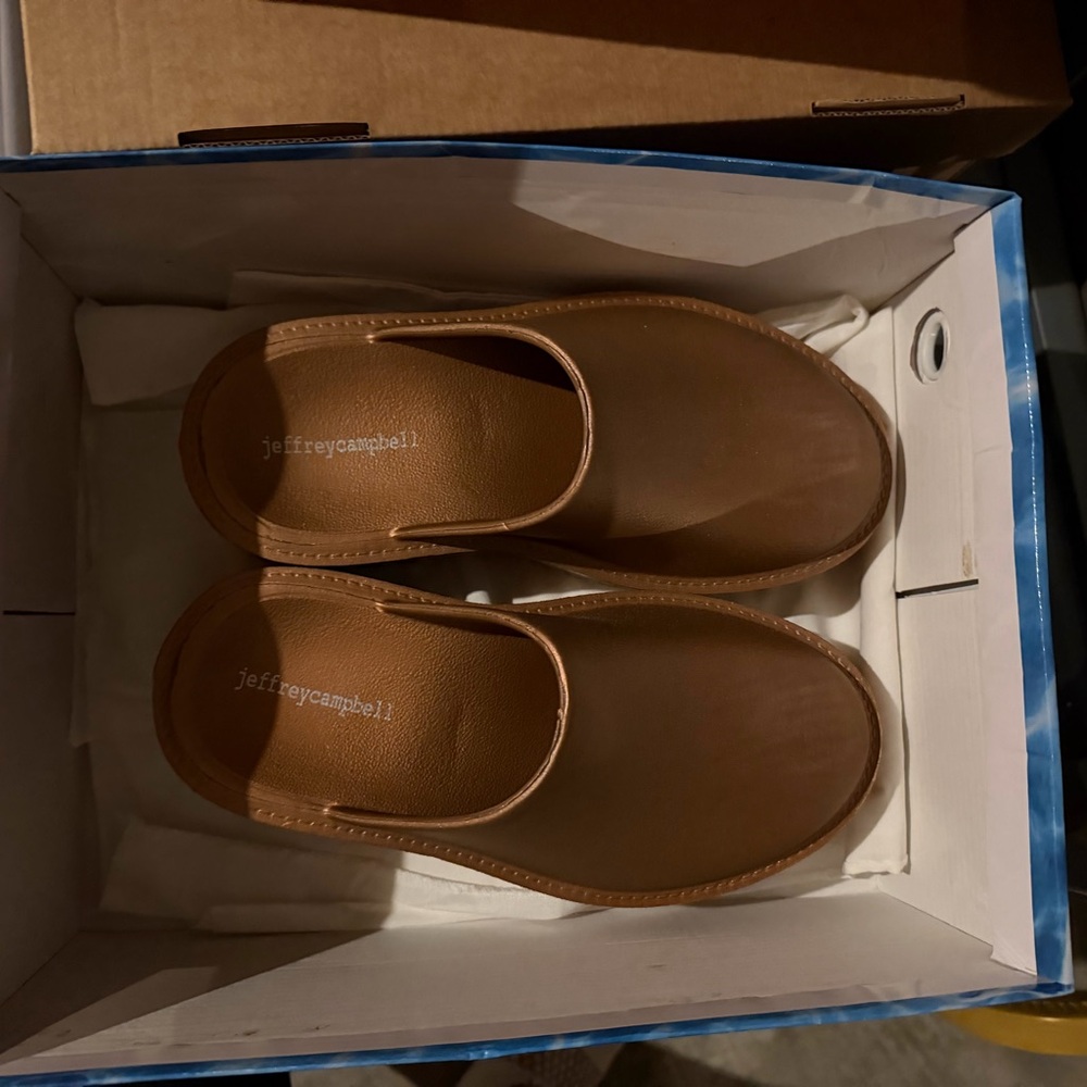 Jeffrey Campbell Bronze Slip-On Shoes
